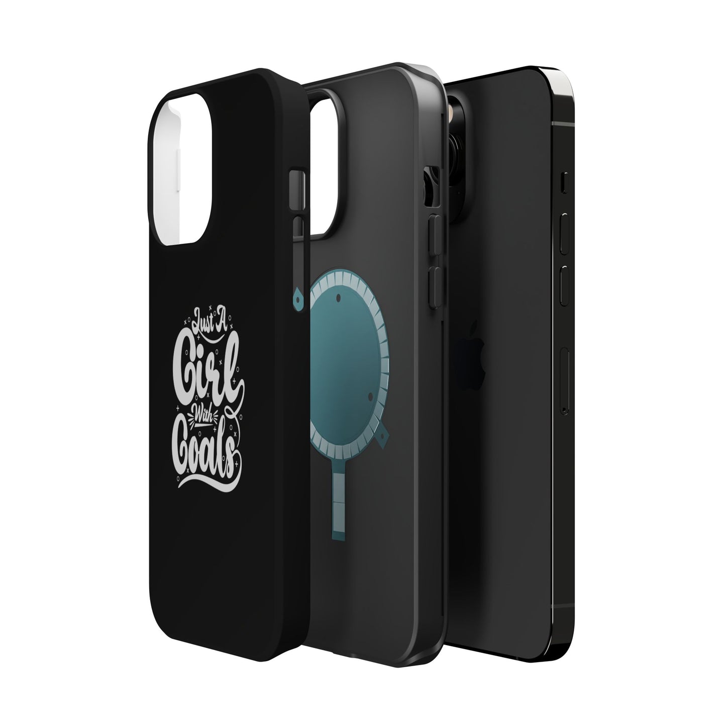 Girl with Goals MagSafe iPhone® Case Black