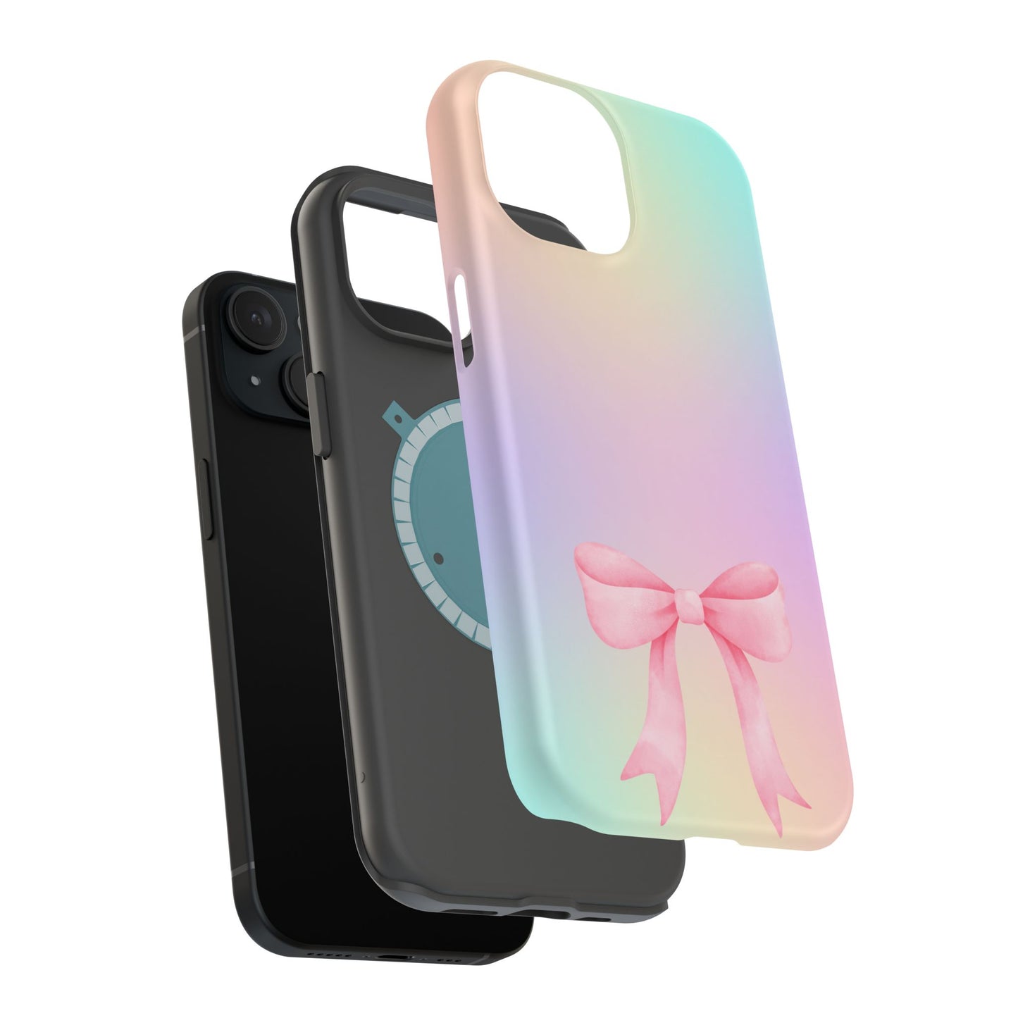 Pink Bow & Cotton Candy MagSafe iPhone® Case