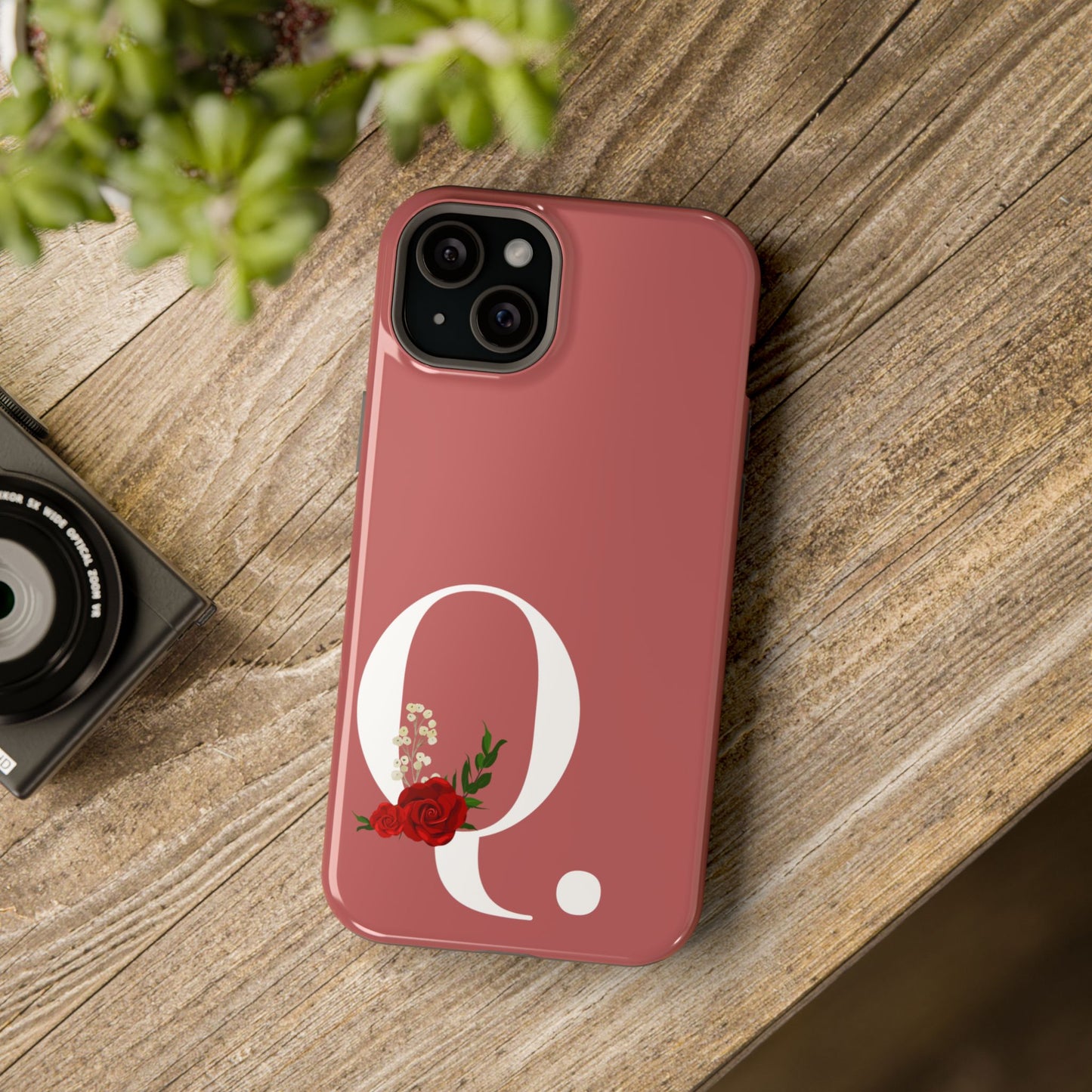 Personalized Letter Q MagSafe iPhone® Case