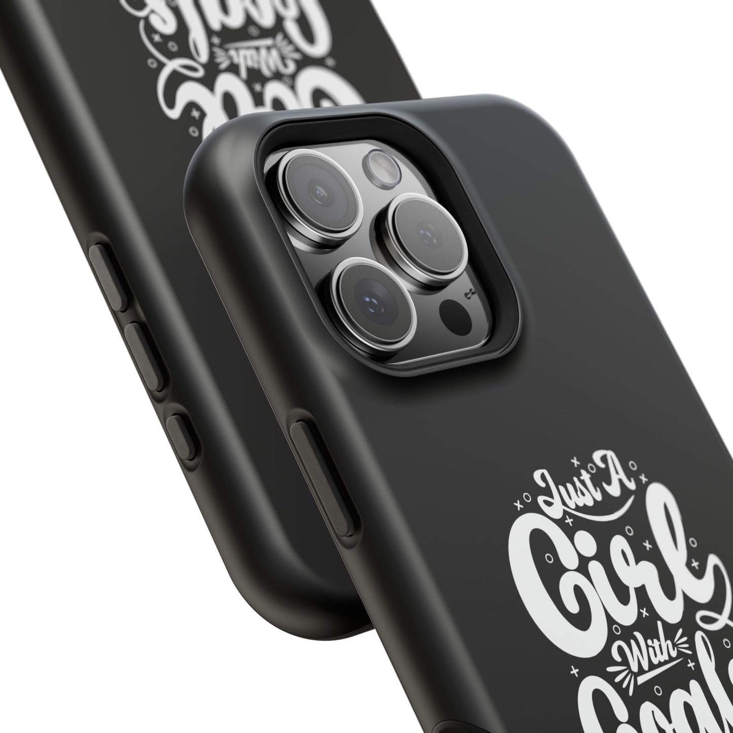 Girl with Goals MagSafe iPhone® Case Black