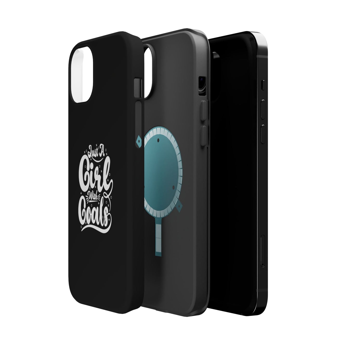 Girl with Goals MagSafe iPhone® Case Black