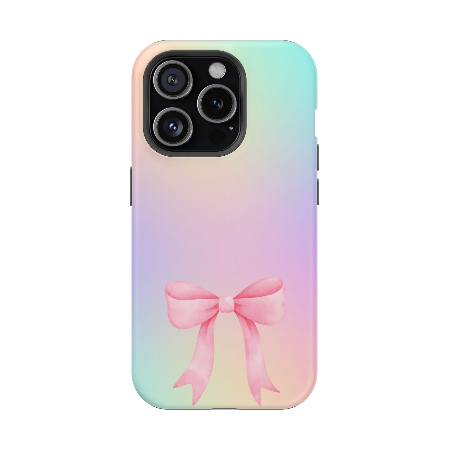 Pink Bow & Cotton Candy MagSafe iPhone® Case