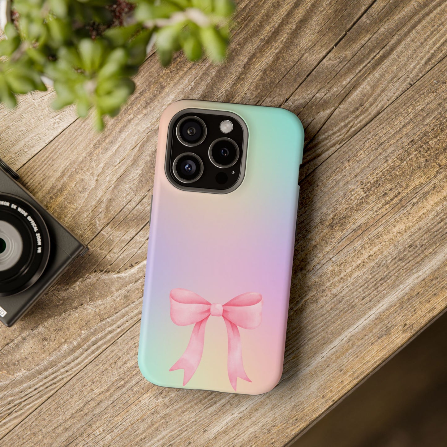 Pink Bow & Cotton Candy MagSafe iPhone® Case