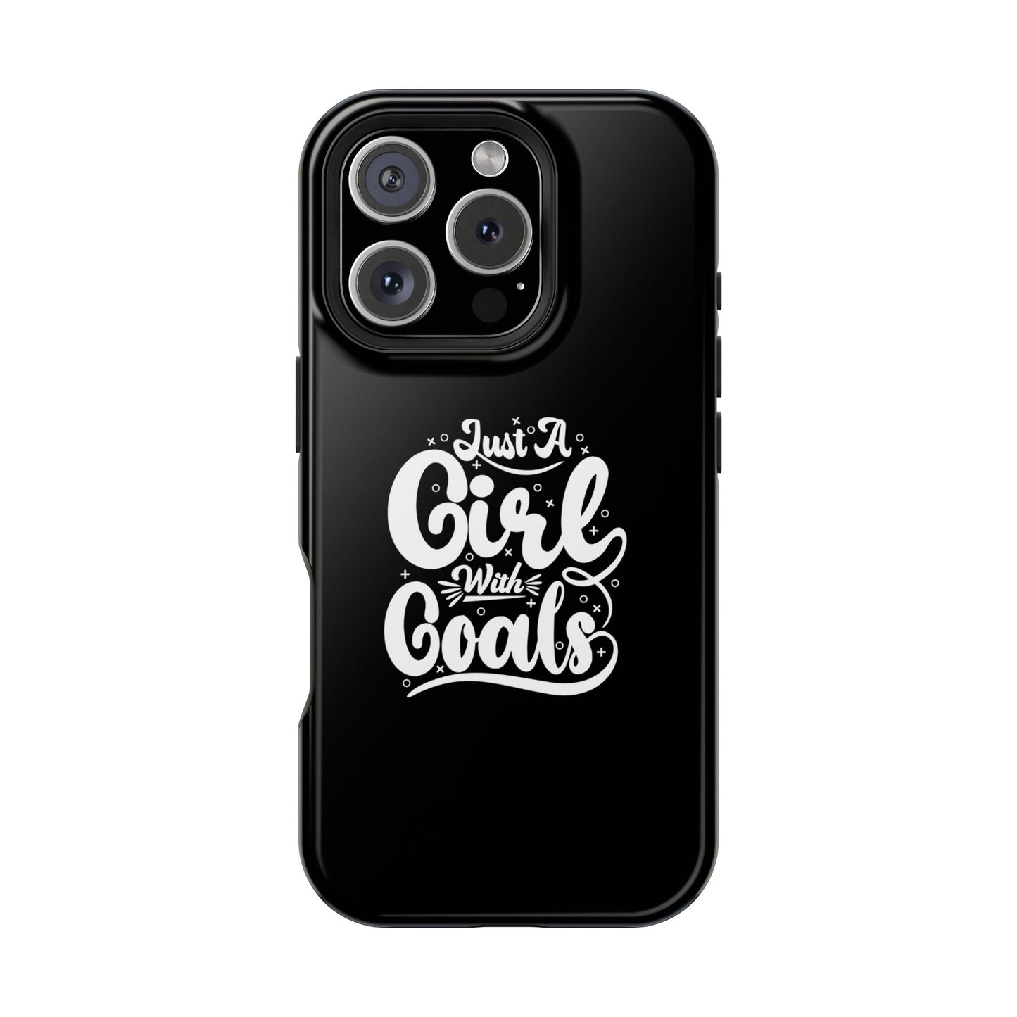 Girl with Goals MagSafe iPhone® Case Black