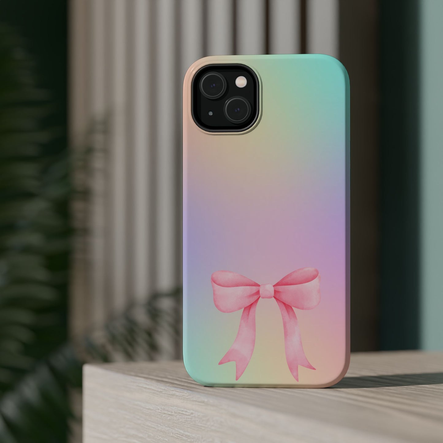 Pink Bow & Cotton Candy MagSafe iPhone® Case