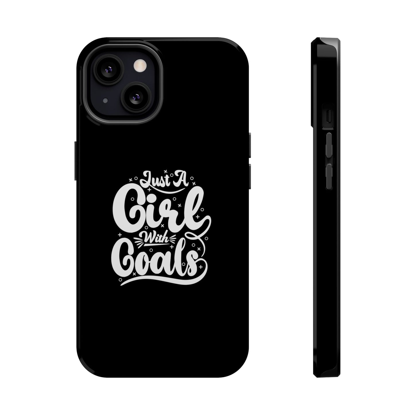 Girl with Goals MagSafe iPhone® Case Black