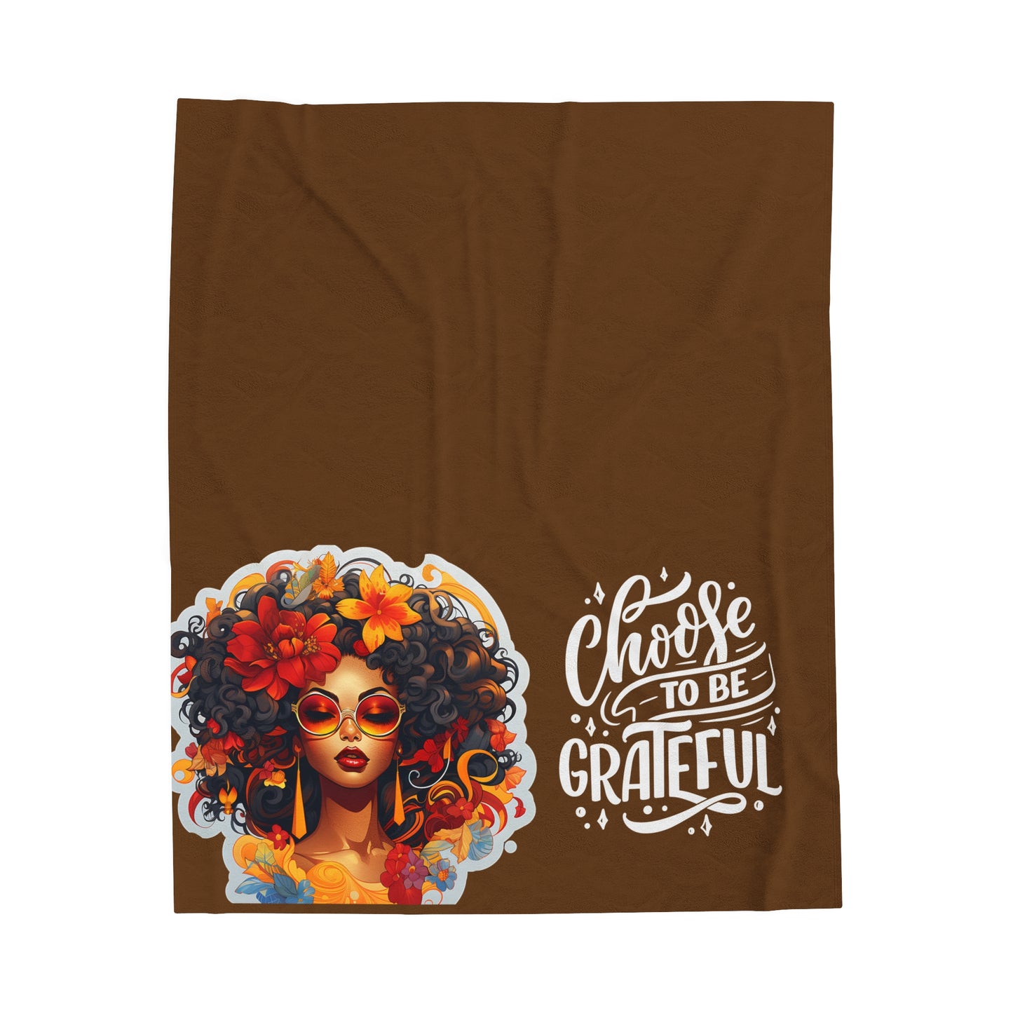 Choose to be Grateful Cozy Plush Throw Blanket