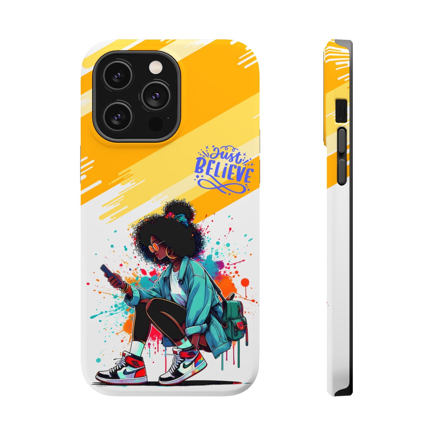 Black Girl Believe MagSafe iPhone® Case