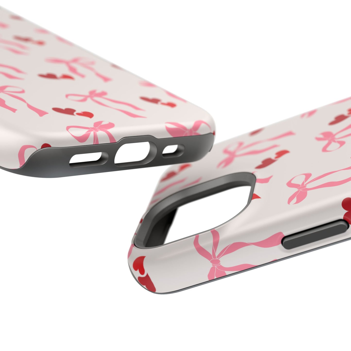 Pink Bows & Hearts MagSafe iPhone® Case