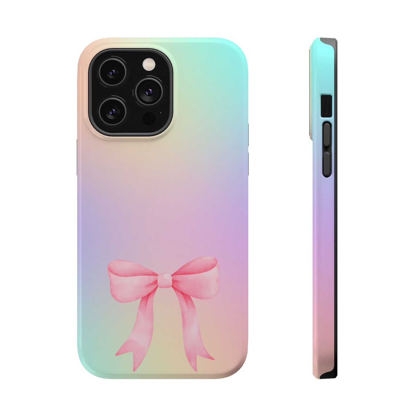 Pink Bow & Cotton Candy MagSafe iPhone® Case