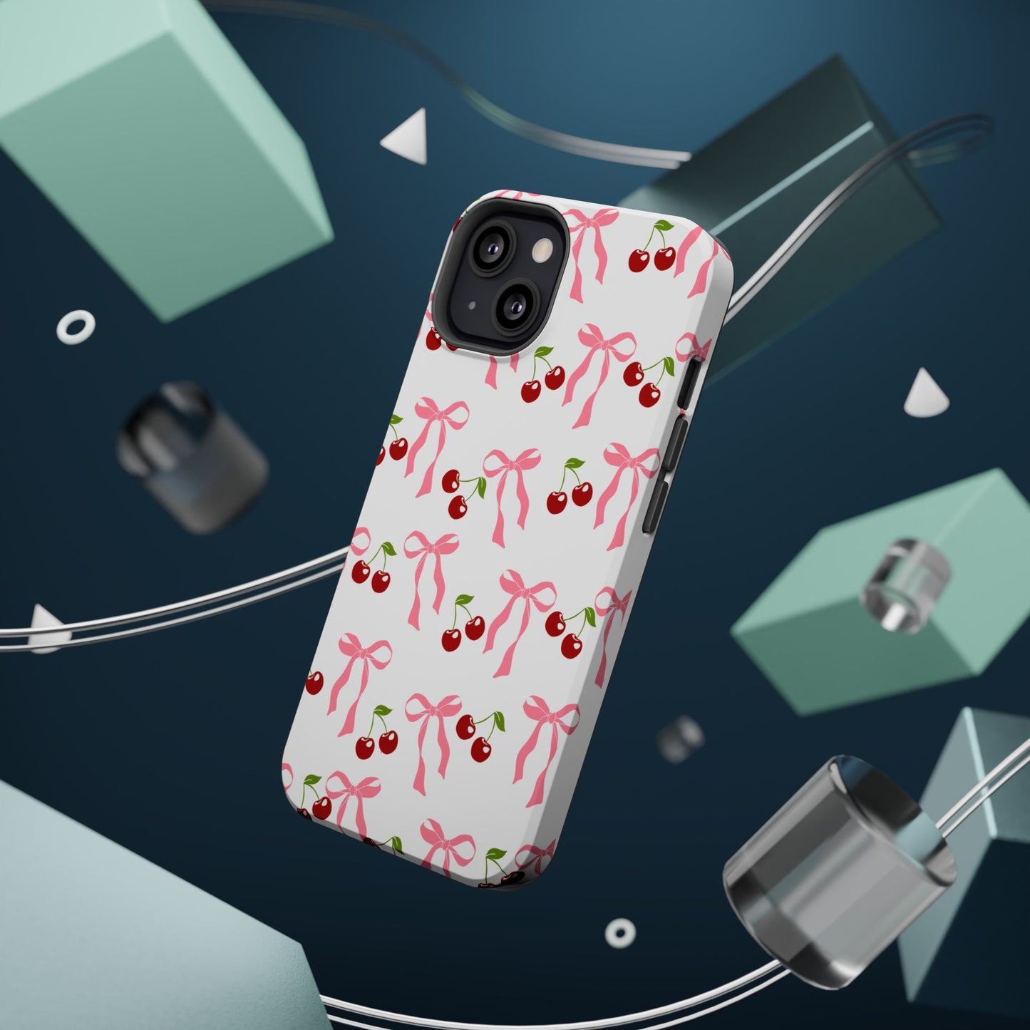 Pink Bows & Cherry MagSafe iPhone® Case