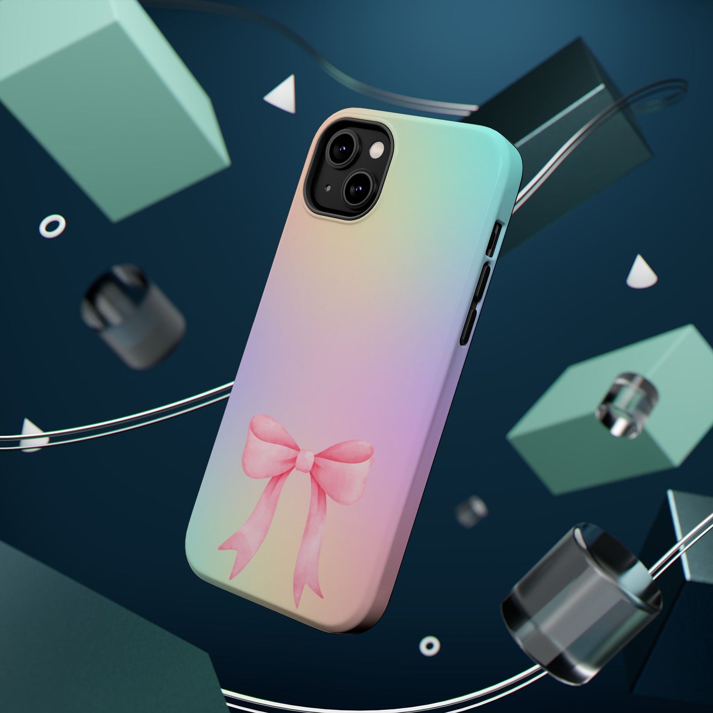 Pink Bow & Cotton Candy MagSafe iPhone® Case