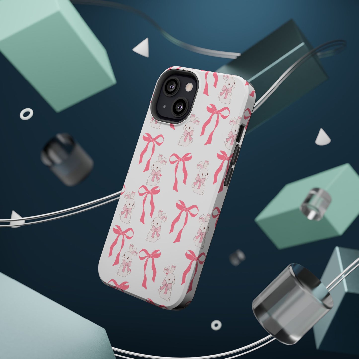 Pink Bows & Bunnies MagSafe iPhone® Case