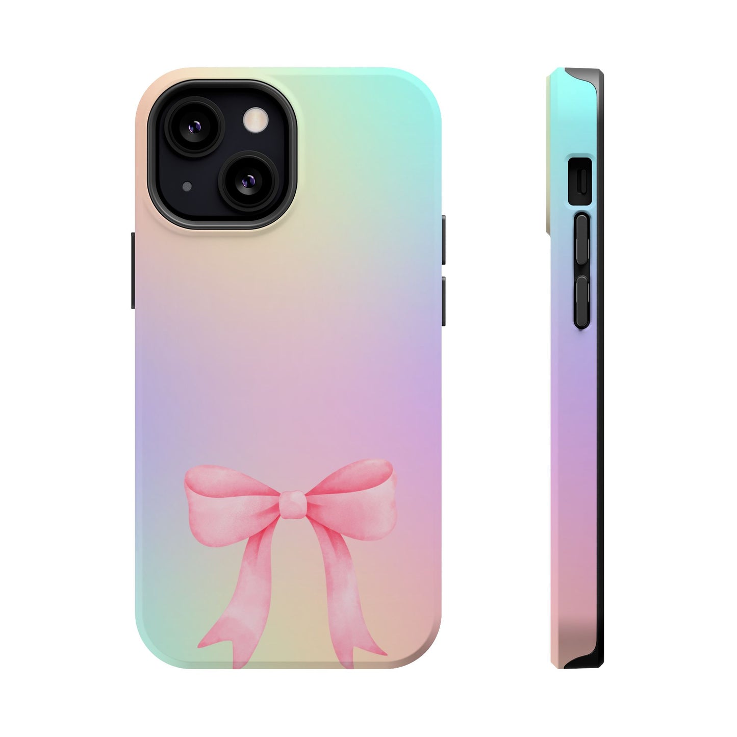 Pink Bow & Cotton Candy MagSafe iPhone® Case