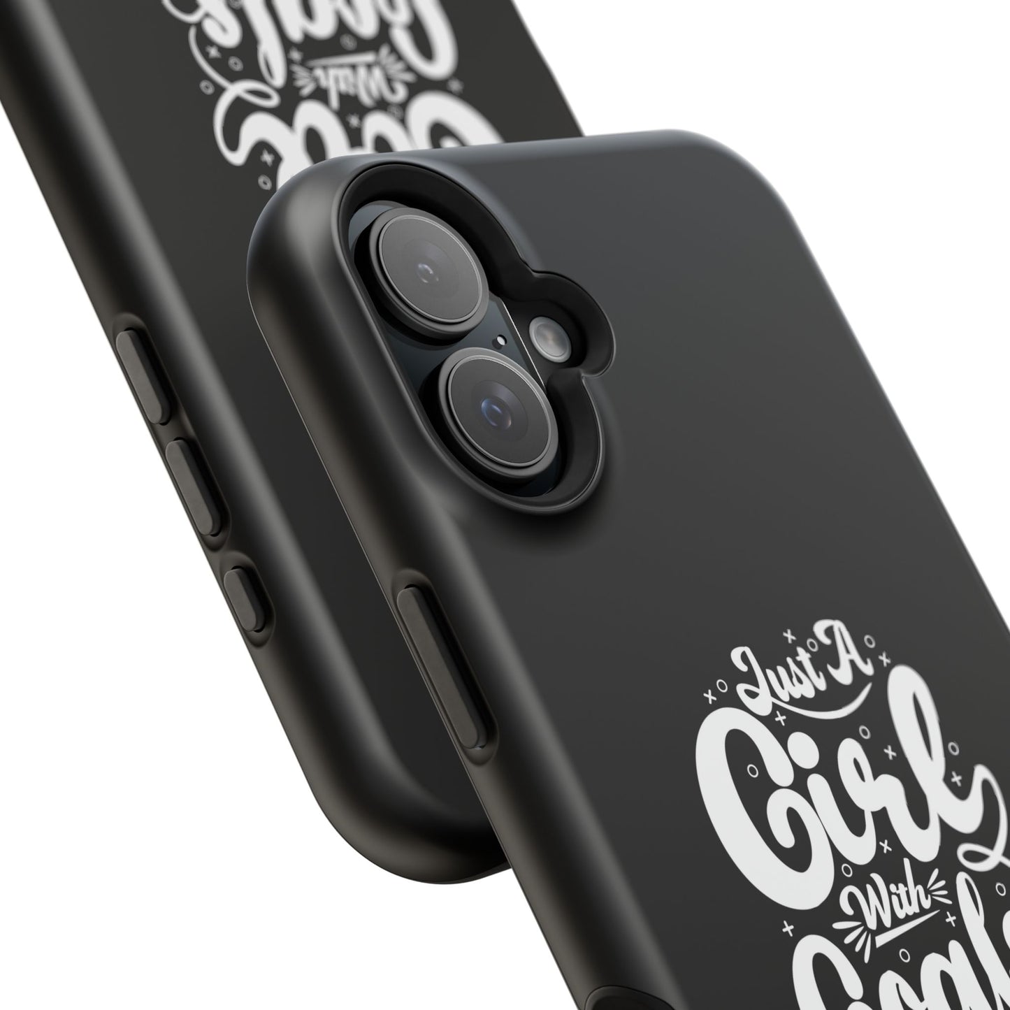Girl with Goals MagSafe iPhone® Case Black