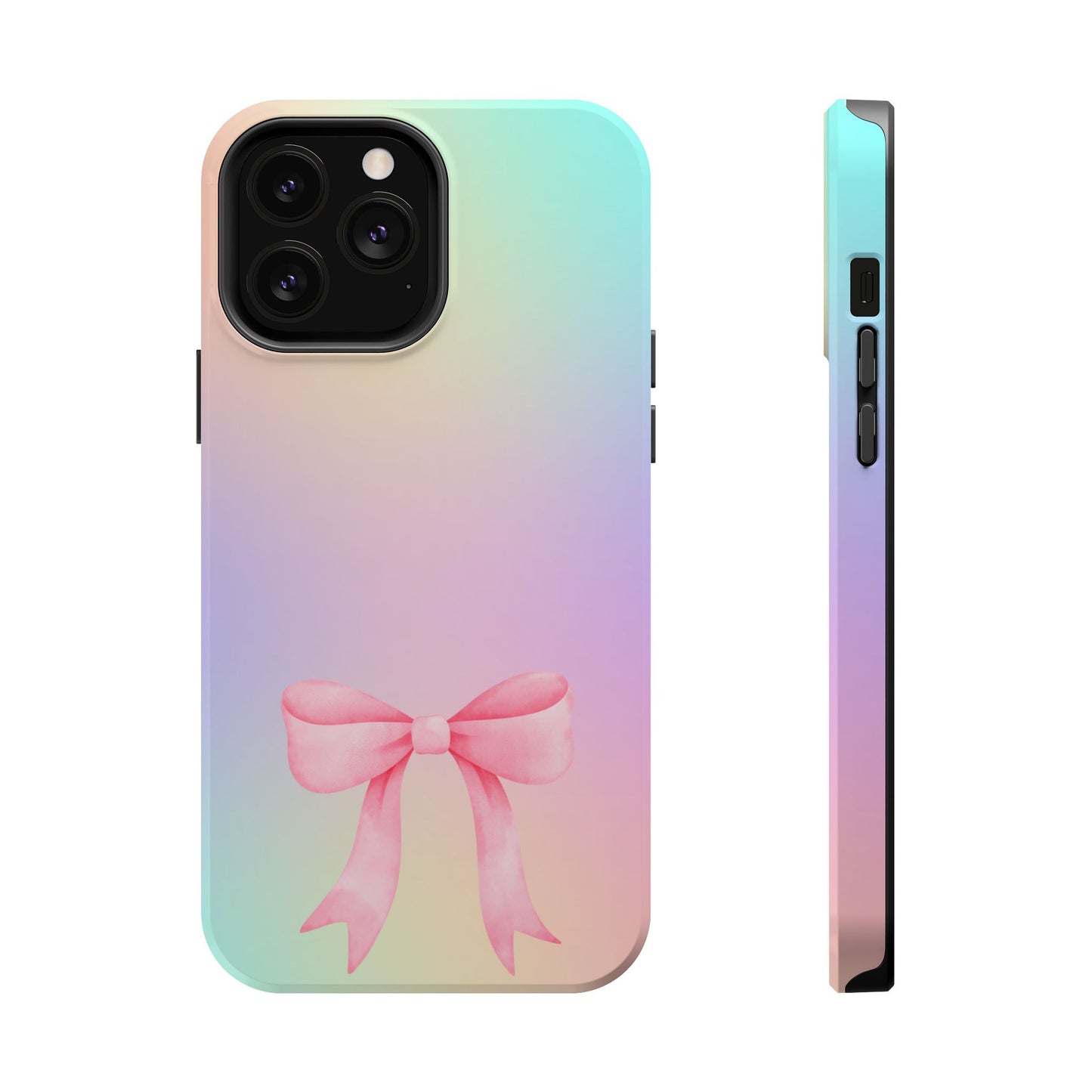 Pink Bow & Cotton Candy MagSafe iPhone® Case