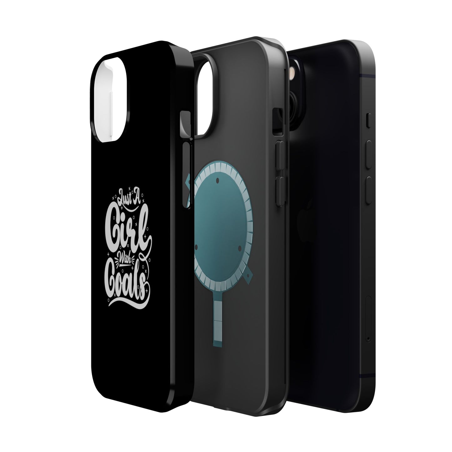 Girl with Goals MagSafe iPhone® Case Black