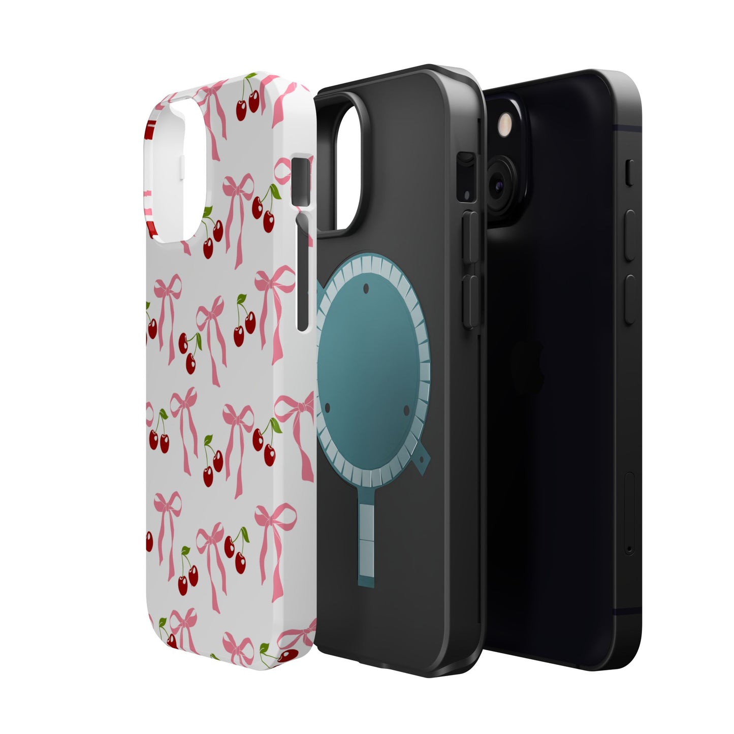 Pink Bows & Cherry MagSafe iPhone® Case
