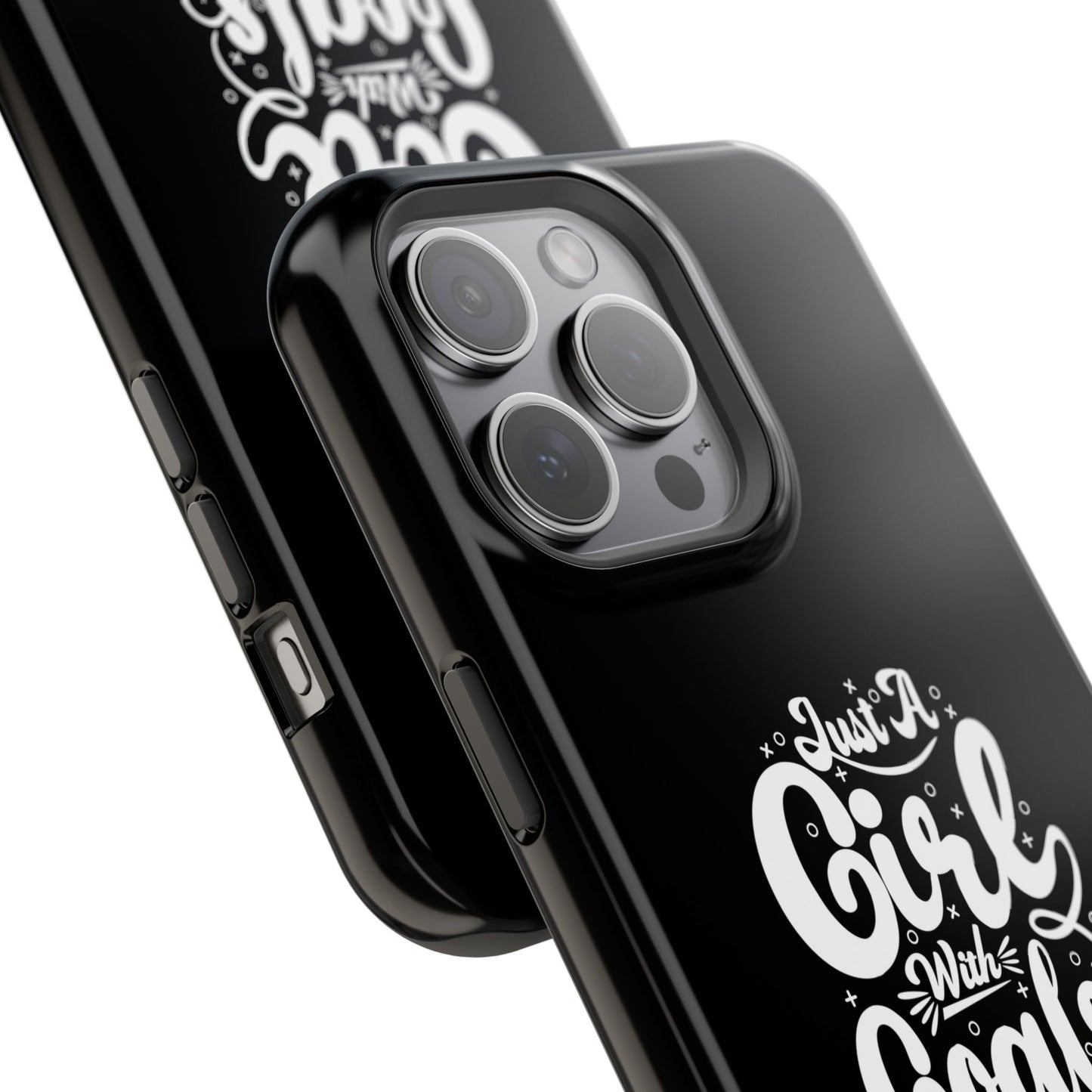Girl with Goals MagSafe iPhone® Case Black