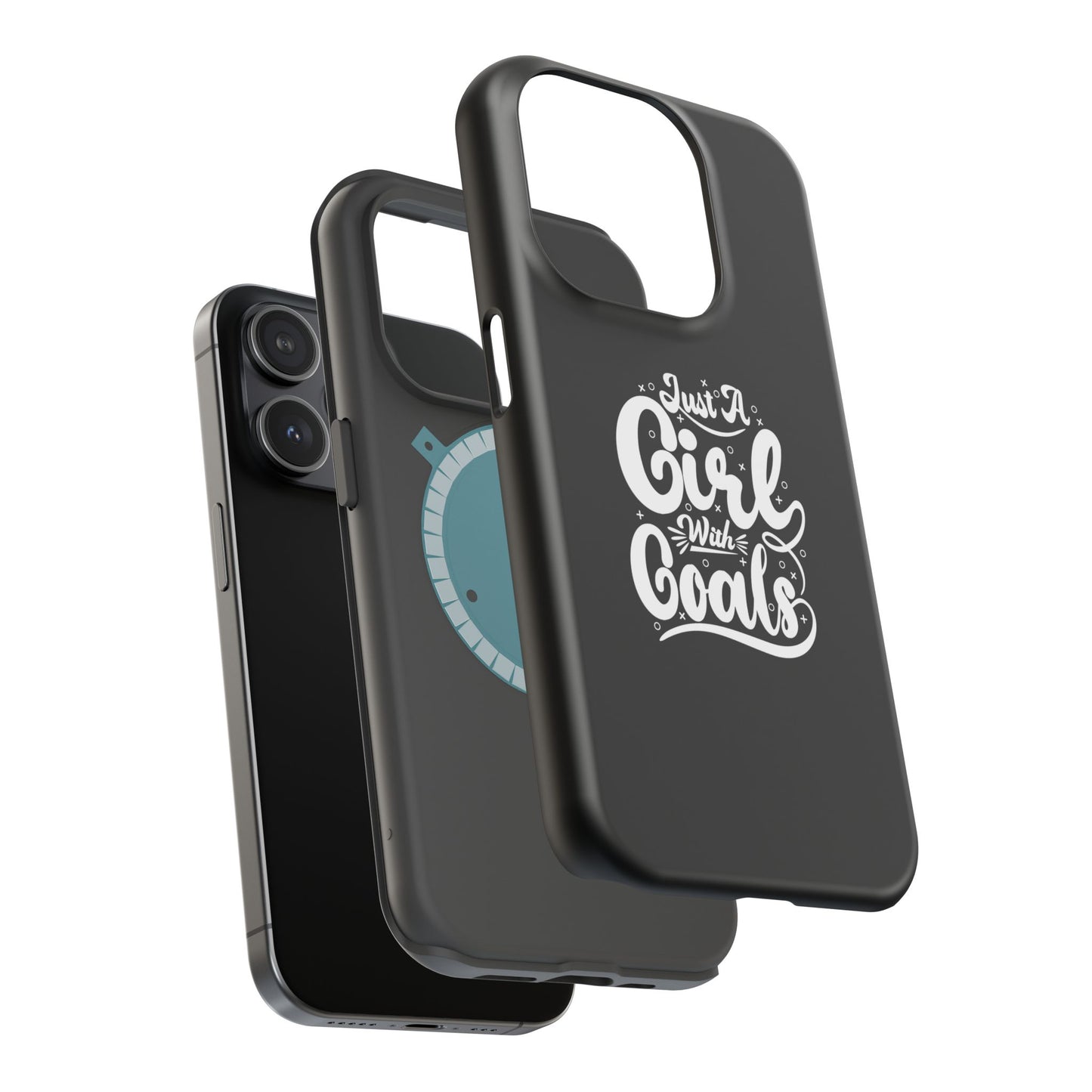 Girl with Goals MagSafe iPhone® Case Black