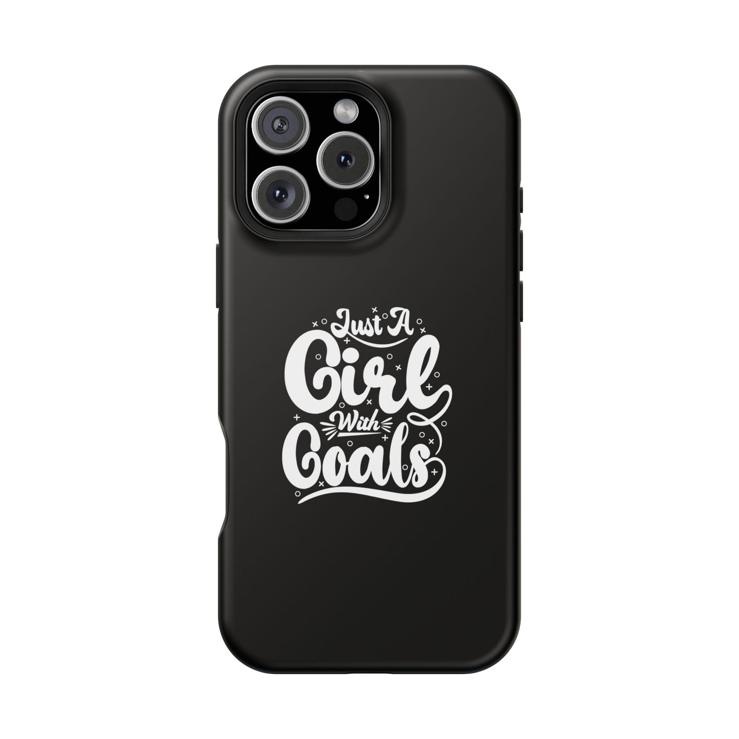 Girl with Goals MagSafe iPhone® Case Black