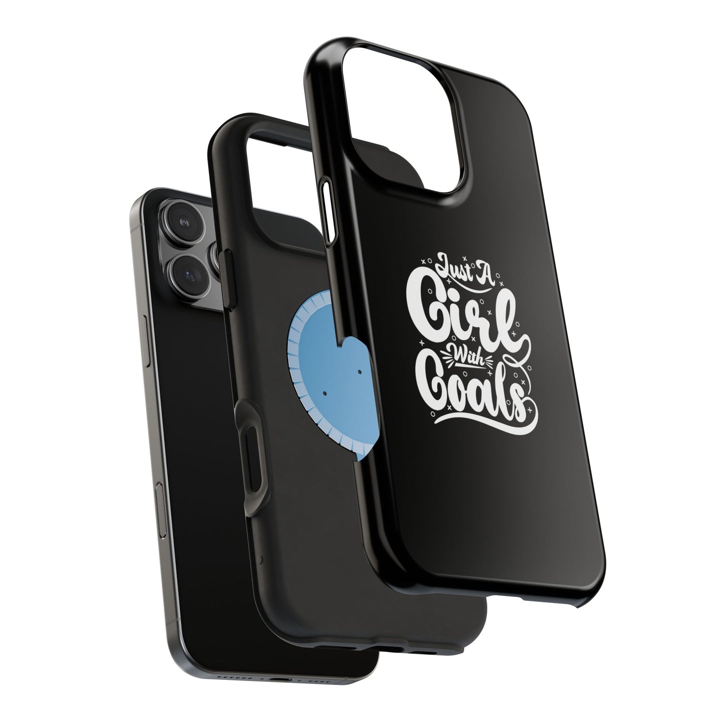 Girl with Goals MagSafe iPhone® Case Black