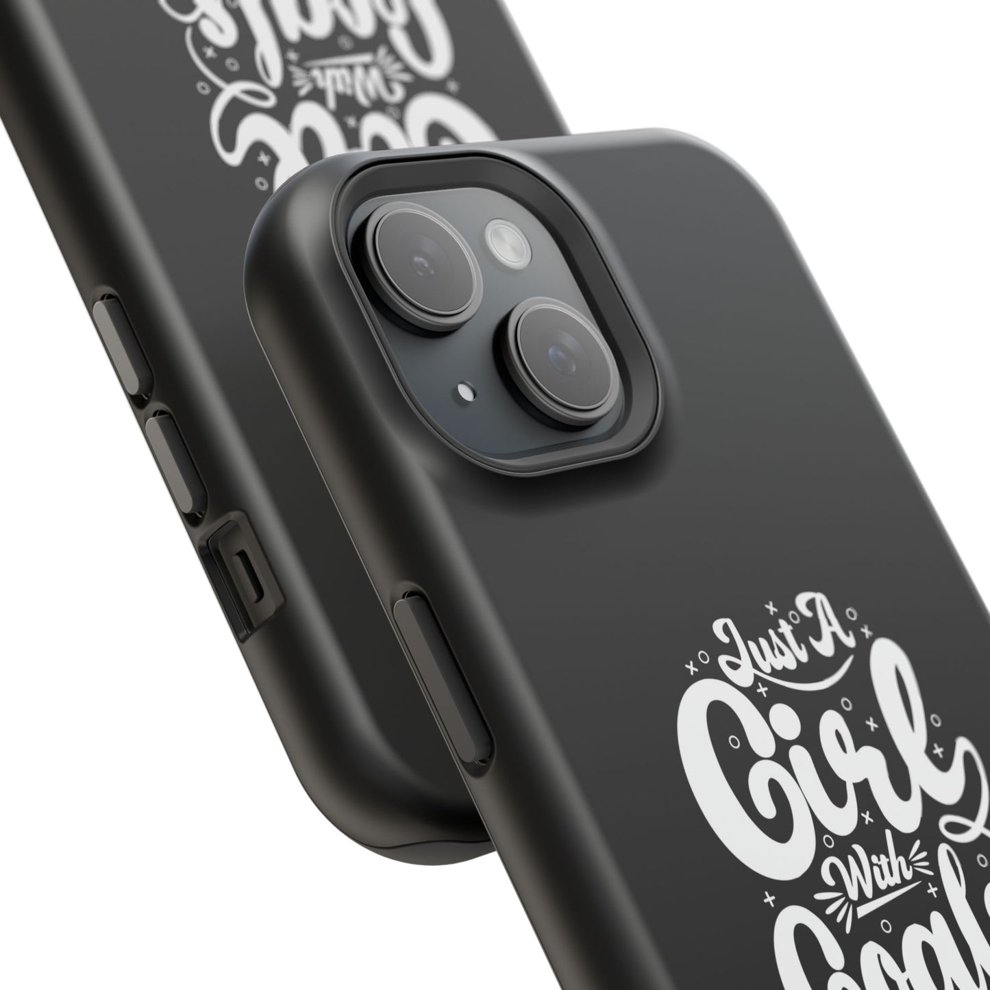 Girl with Goals MagSafe iPhone® Case Black