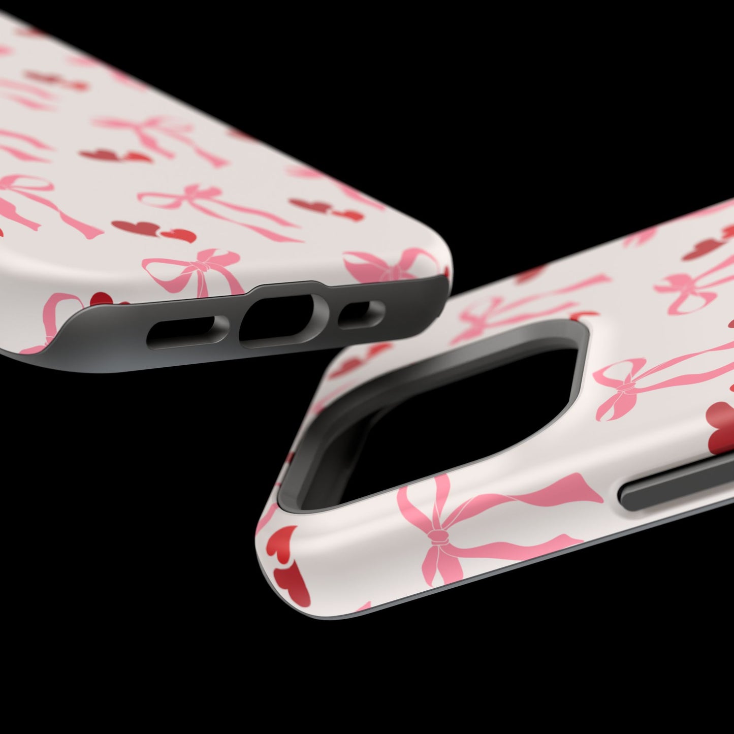 Pink Bows & Hearts MagSafe iPhone® Case