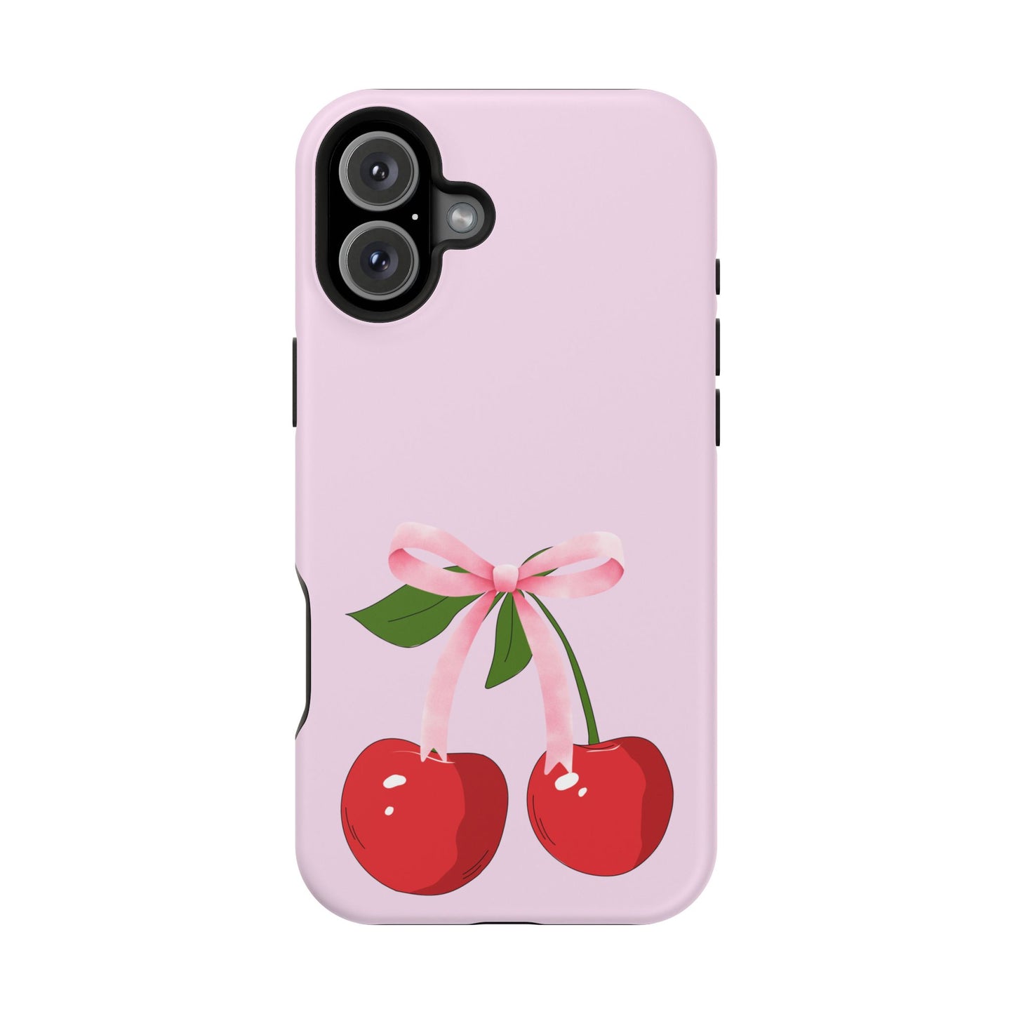Pink Bow & Cherry MagSafe iPhone® Case