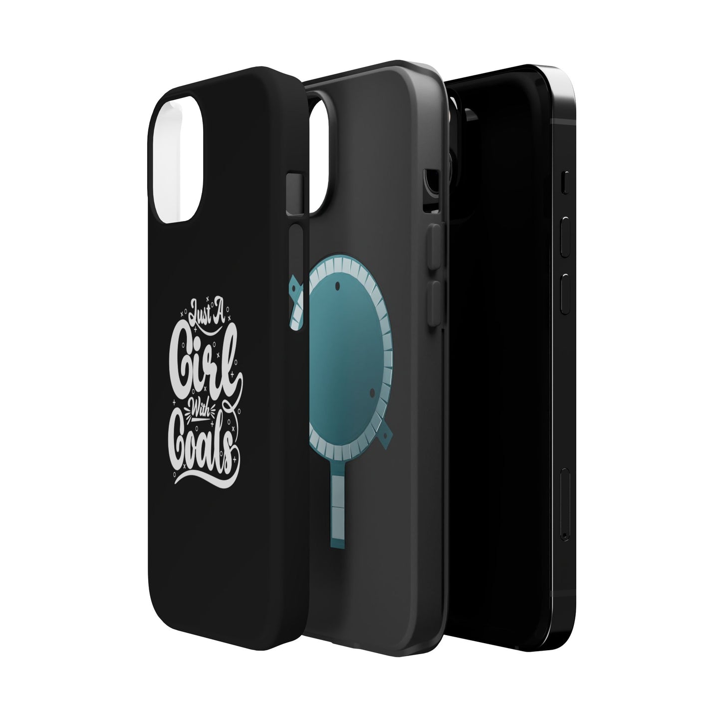 Girl with Goals MagSafe iPhone® Case Black