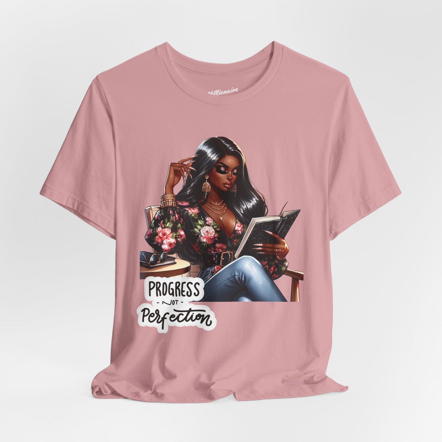 Progress Not Perfection Soft Cotton Tee