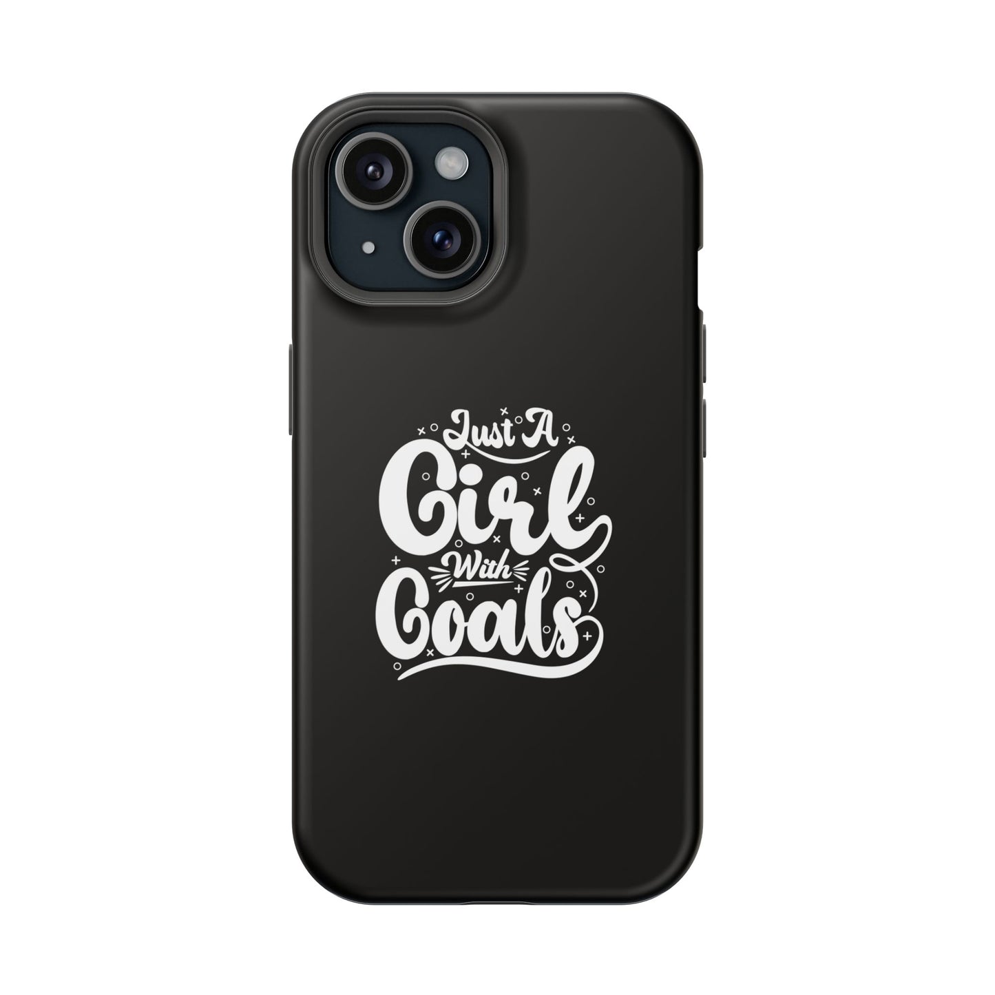 Girl with Goals MagSafe iPhone® Case Black