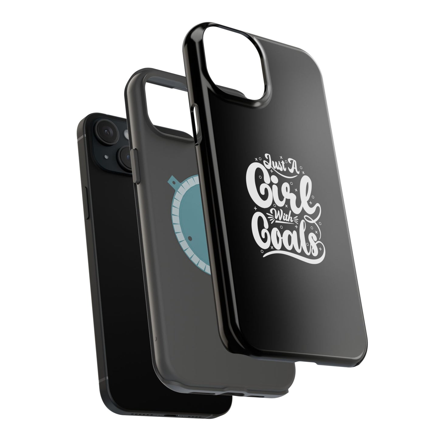 Girl with Goals MagSafe iPhone® Case Black