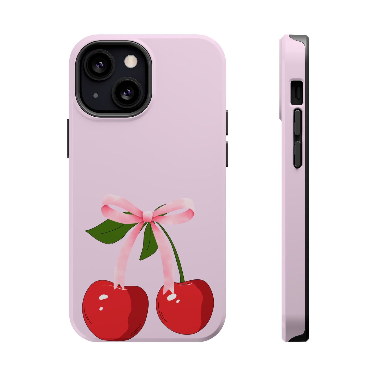Pink Bow & Cherry MagSafe iPhone® Case