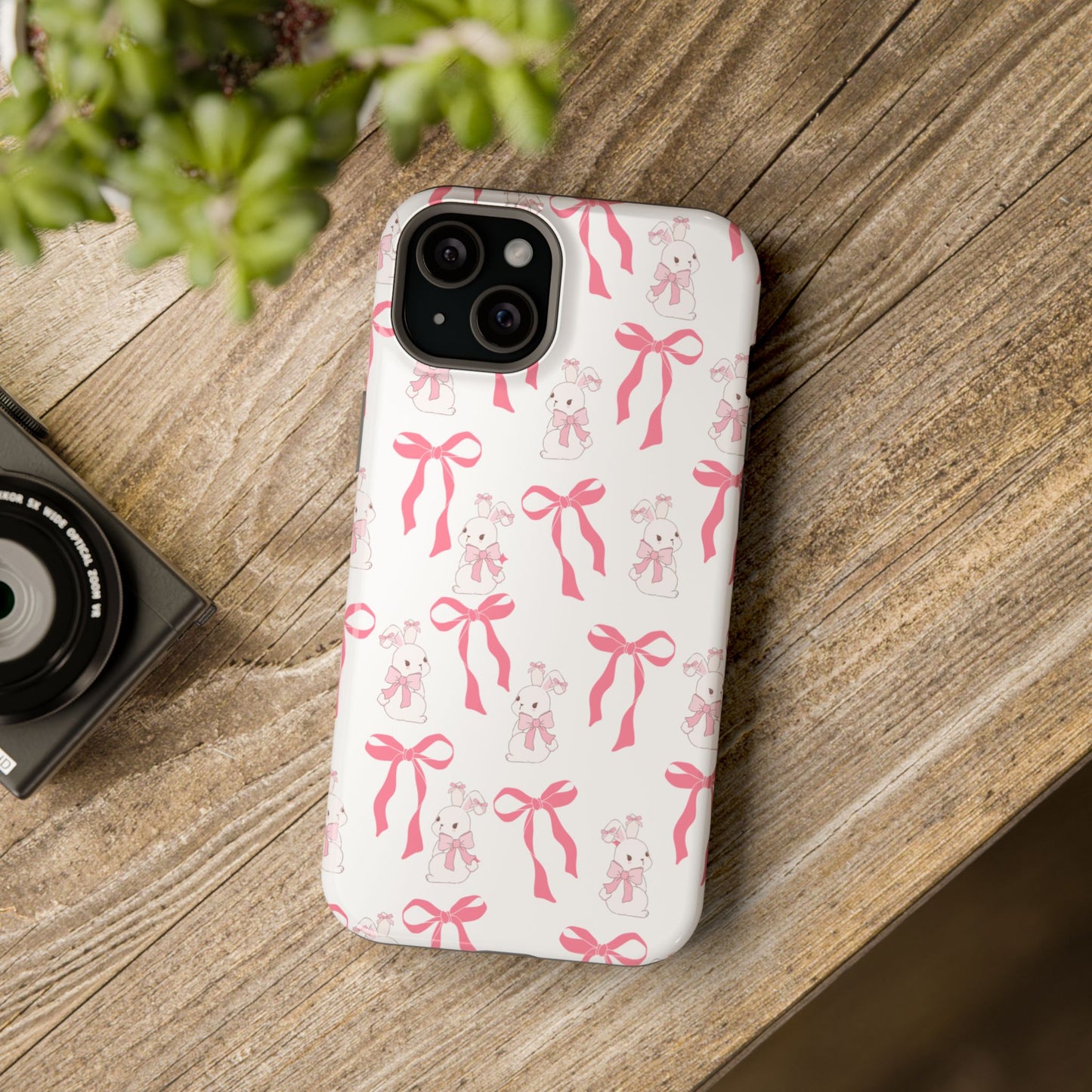 Pink Bows & Bunnies MagSafe iPhone® Case