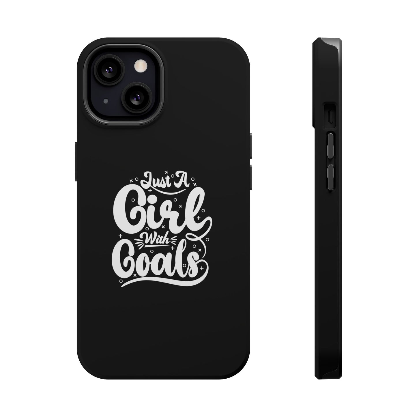 Girl with Goals MagSafe iPhone® Case Black