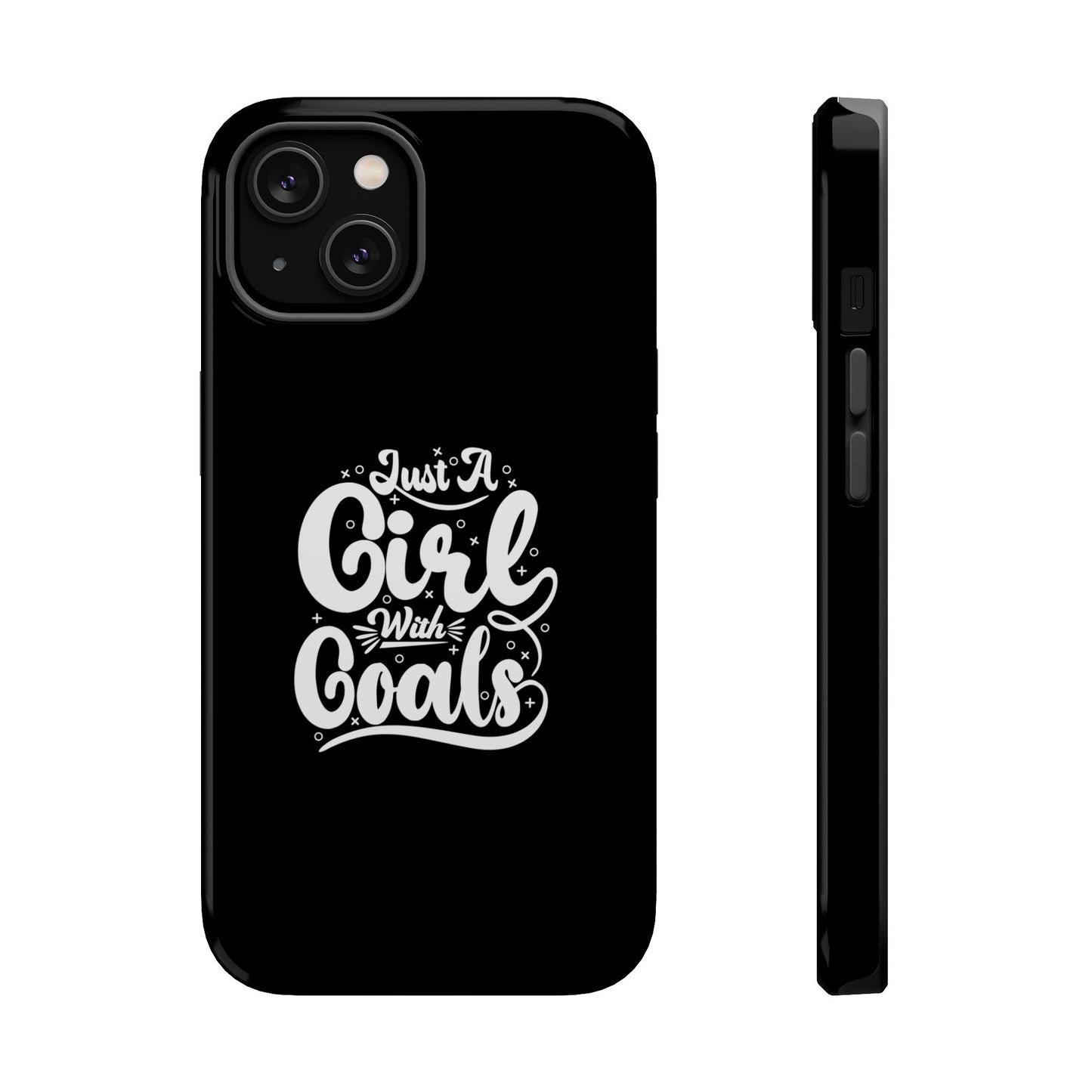 Girl with Goals MagSafe iPhone® Case Black