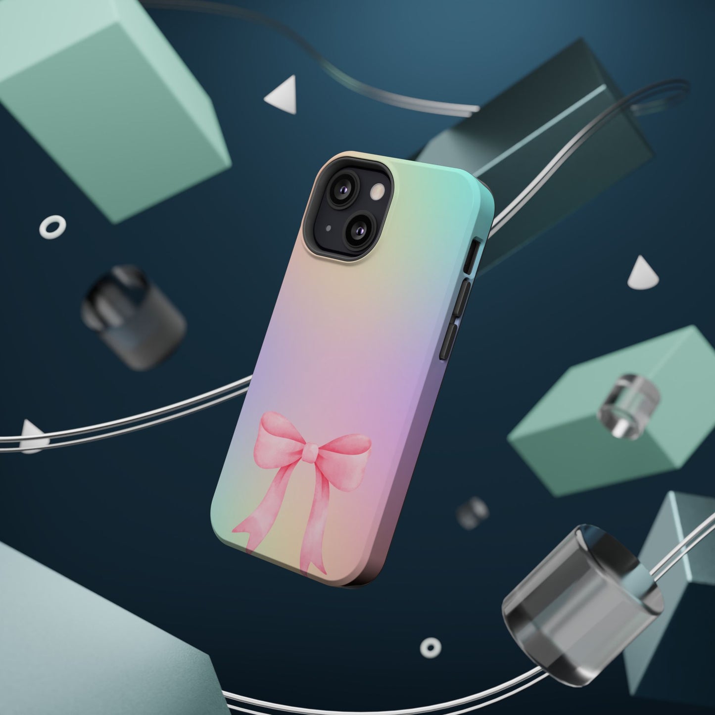 Pink Bow & Cotton Candy MagSafe iPhone® Case