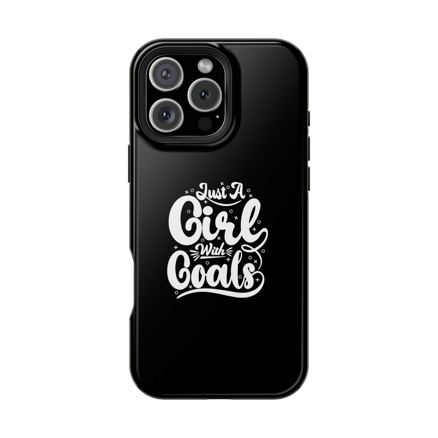 Girl with Goals MagSafe iPhone® Case Black