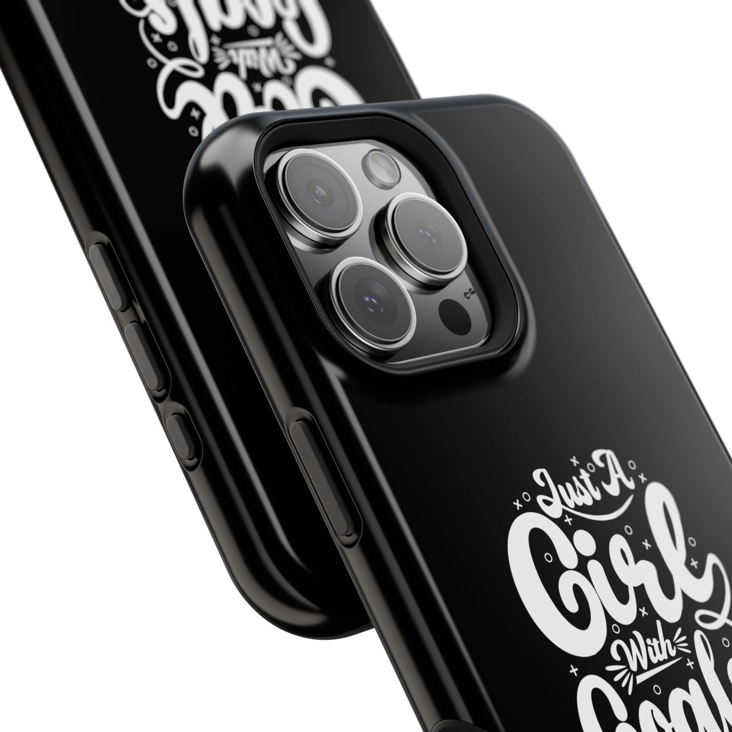 Girl with Goals MagSafe iPhone® Case Black
