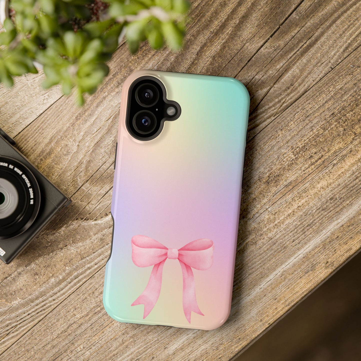 Pink Bow & Cotton Candy MagSafe iPhone® Case