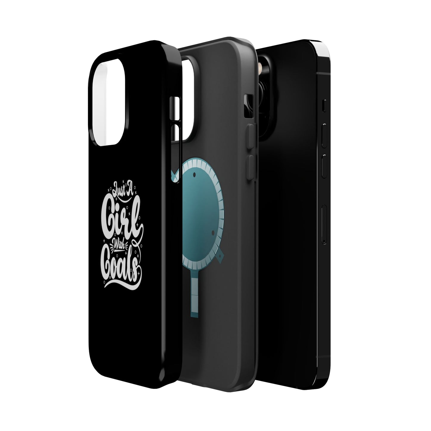 Girl with Goals MagSafe iPhone® Case Black