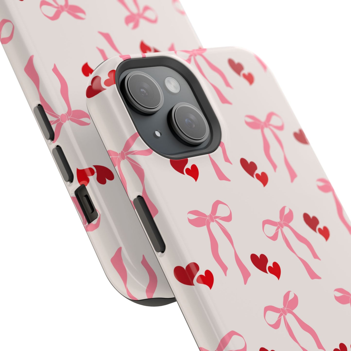 Pink Bows & Hearts MagSafe iPhone® Case
