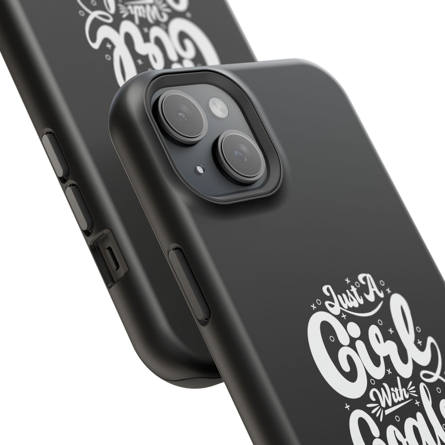 Girl with Goals MagSafe iPhone® Case Black