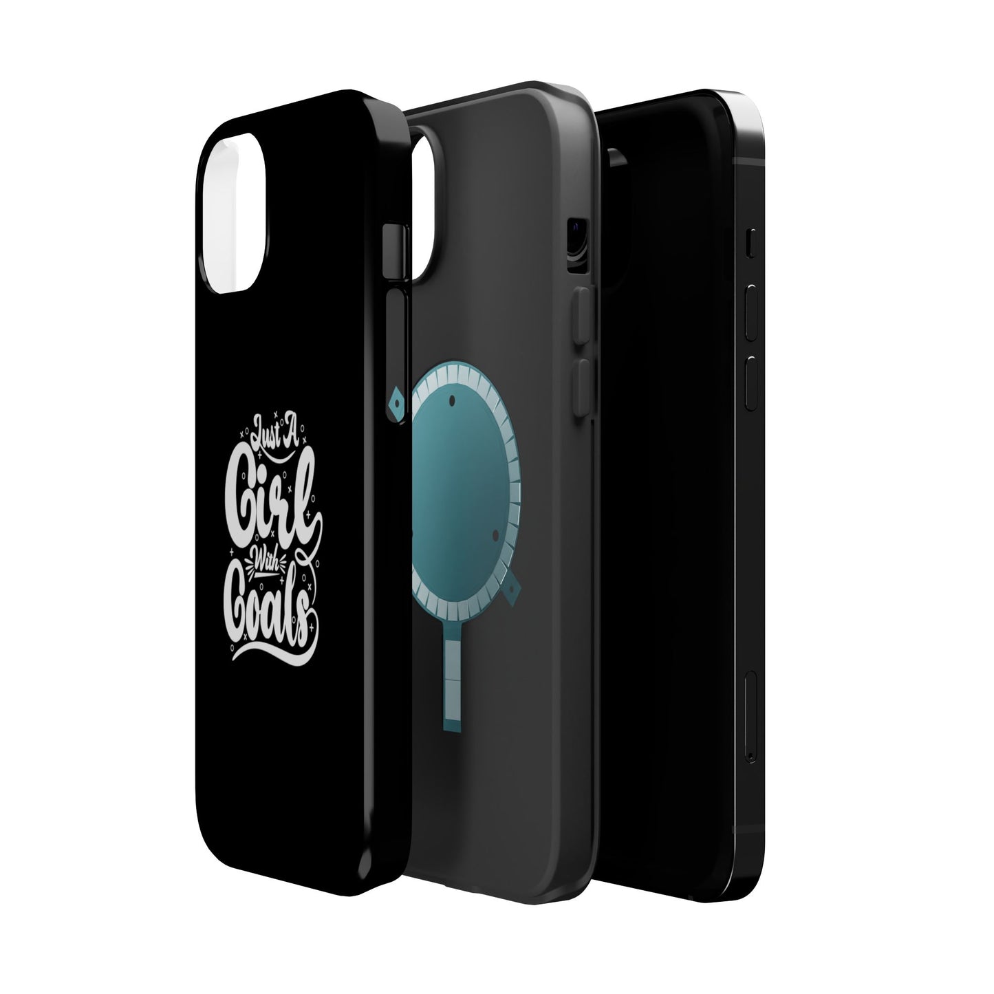 Girl with Goals MagSafe iPhone® Case Black