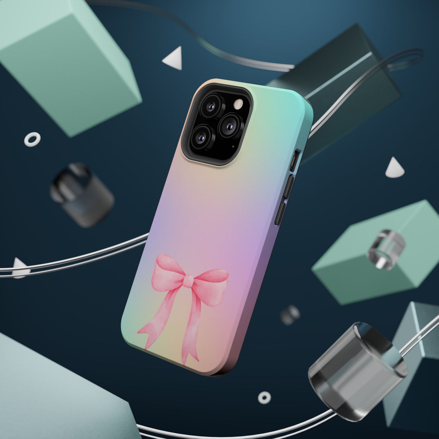 Pink Bow & Cotton Candy MagSafe iPhone® Case