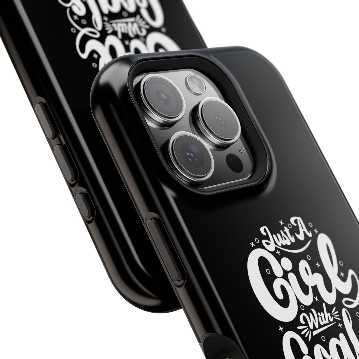 Girl with Goals MagSafe iPhone® Case Black