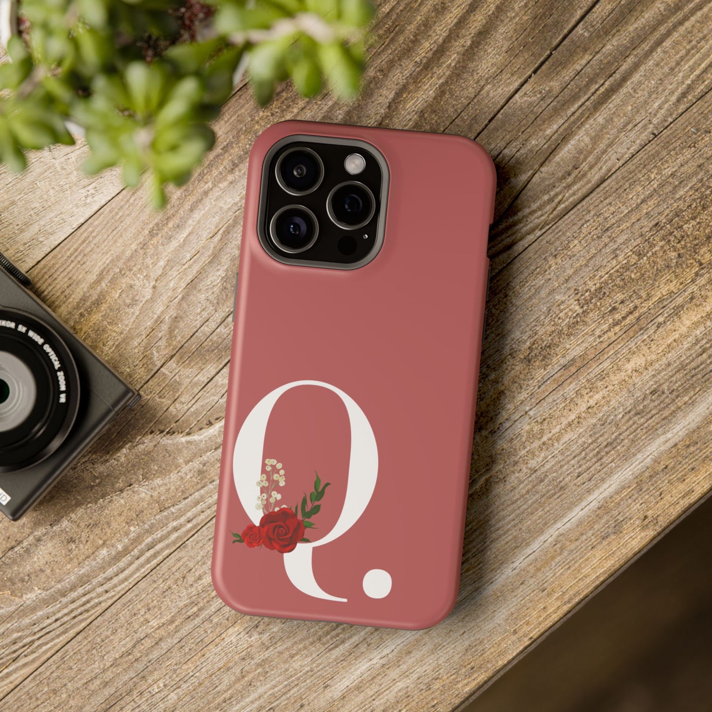 Personalized Letter Q MagSafe iPhone® Case