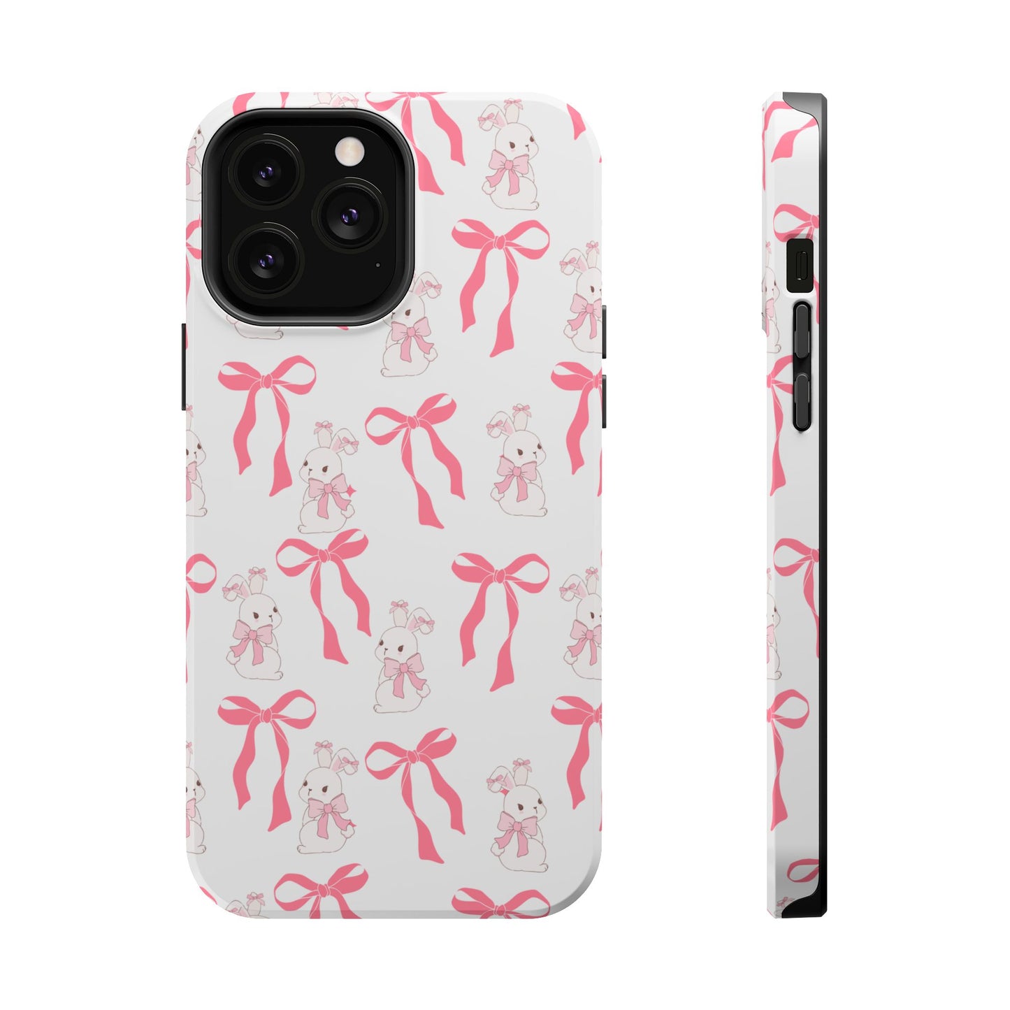 Pink Bows & Bunnies MagSafe iPhone® Case