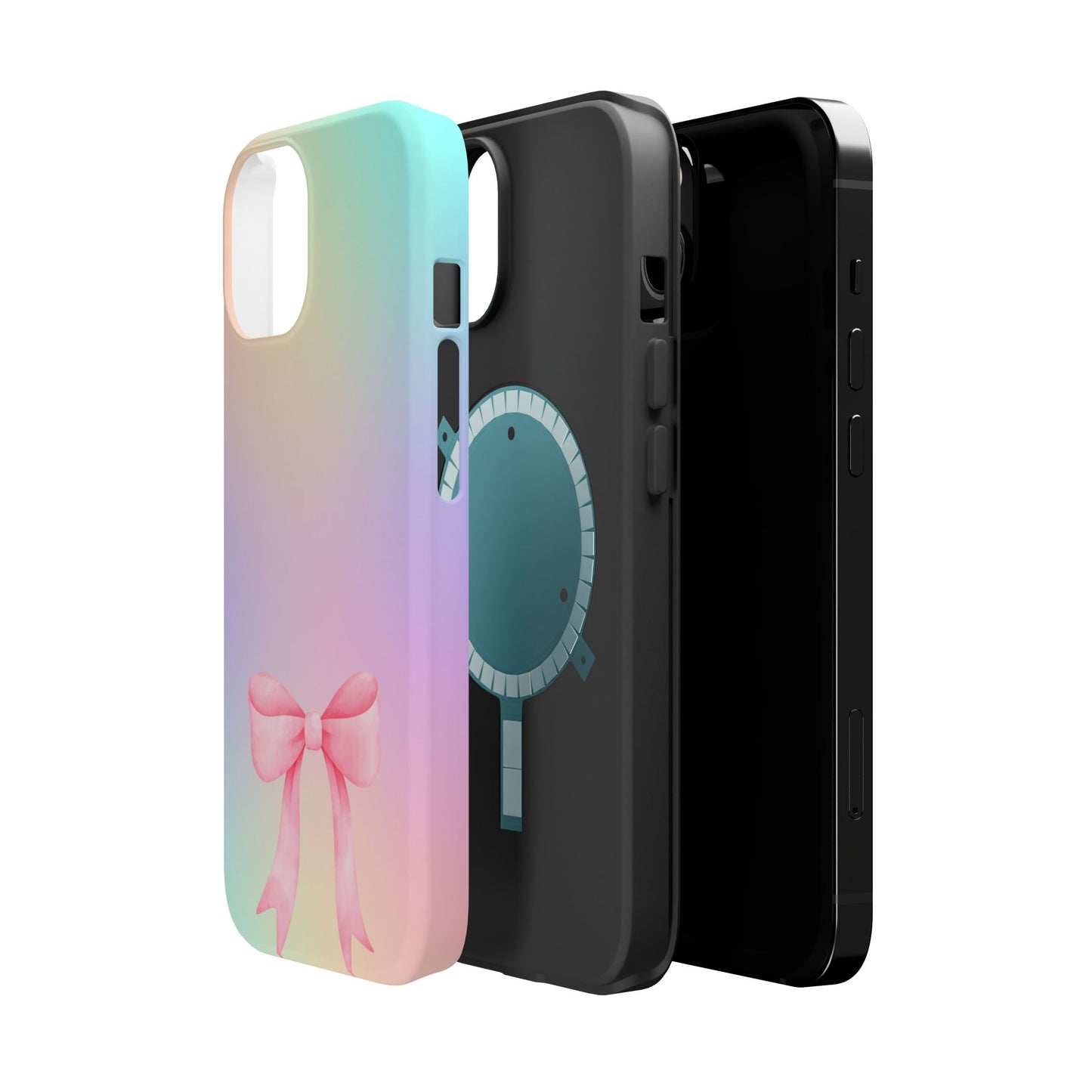 Pink Bow & Cotton Candy MagSafe iPhone® Case